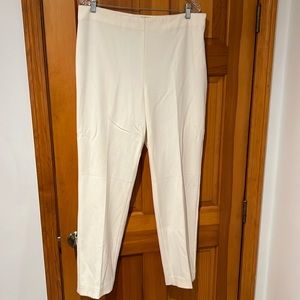 Talbots Outlet- NWT- White Heritage Trousers- Side zip- Size 14